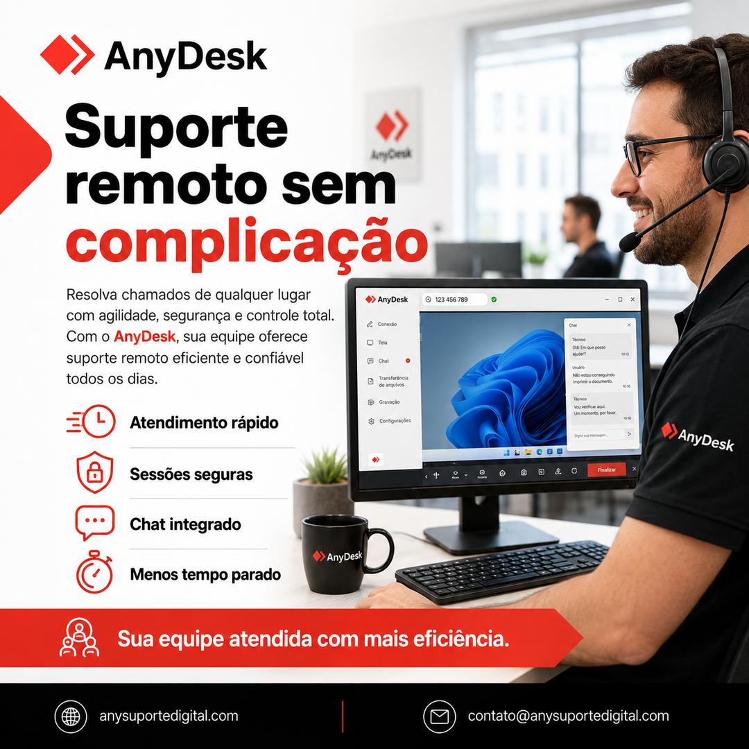 Ilustração de apoio para página inicial no contexto do AnyDesk