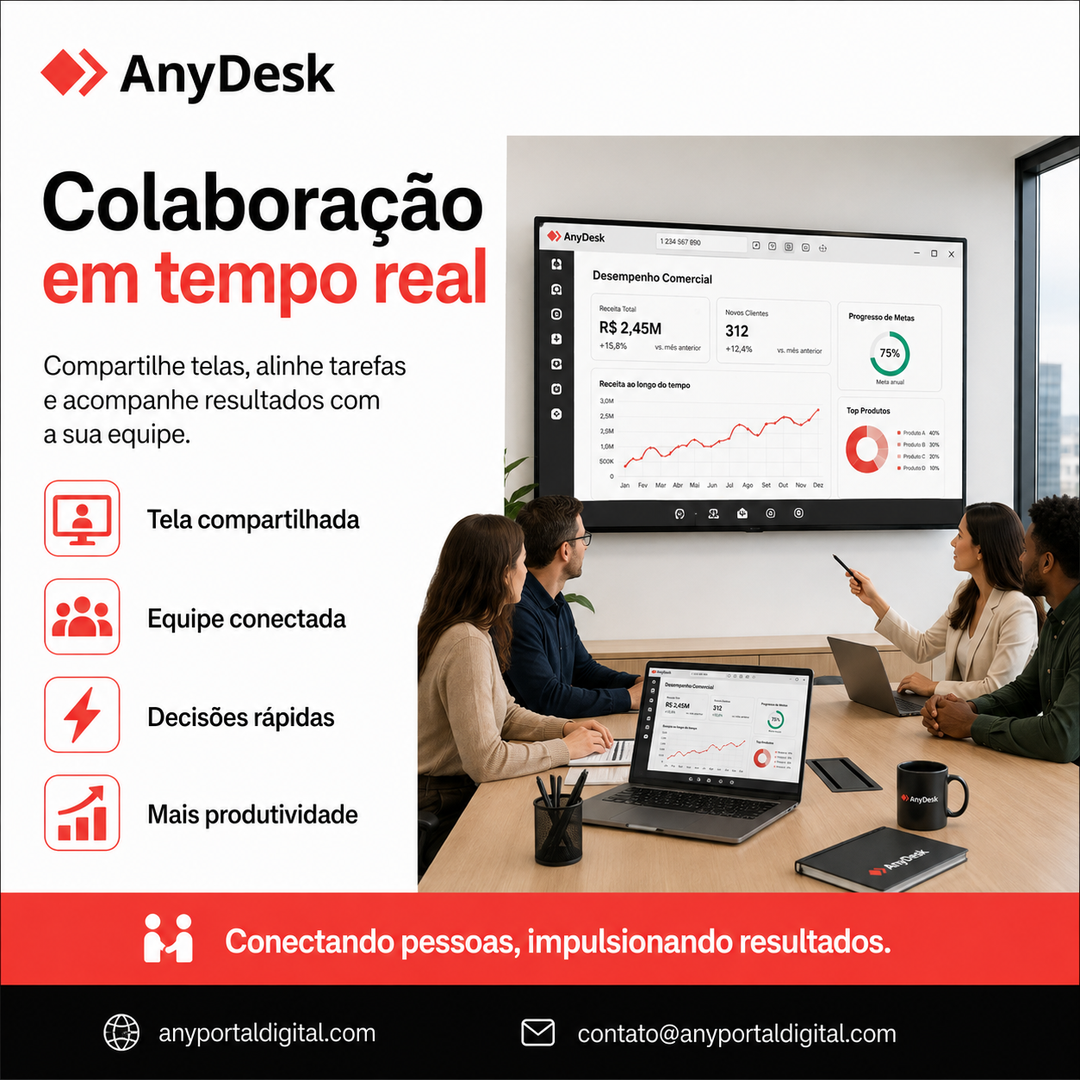 Ilustração de apoio para acesso oficial e download no contexto do AnyDesk